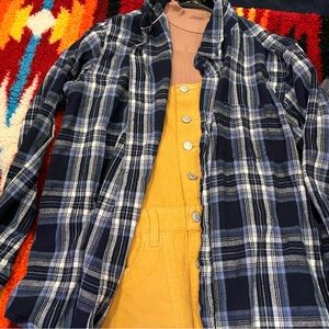 Blue Oversized Flannel